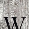 60" Whitewash And Black Solid Wood Welcome Porch Sign