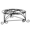 6" Black And Gold Metal Garden Accents Accessories