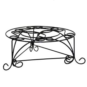 6" Black And Gold Metal Garden Accents Accessories