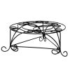 6" Black And Gold Metal Garden Accents Accessories