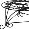 6" Black And Gold Metal Garden Accents Accessories
