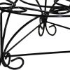 6" Black And Gold Metal Garden Accents Accessories