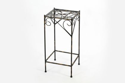 26" Black And Gold Metal Garden Accents Accessories