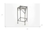 26" Black And Gold Metal Garden Accents Accessories