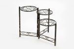 24" Black And Gold Metal Garden Accents Accessories