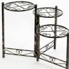 24" Black And Gold Metal Garden Accents Accessories