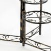24" Black And Gold Metal Garden Accents Accessories
