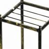 17" Black And Gold Metal Garden Accents Accessories
