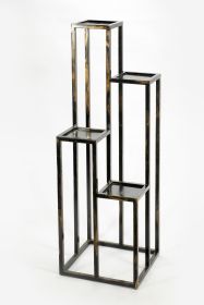 48" Black And Gold Metal Garden Accents Accessories