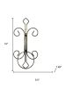 16" Black And Gold Metal Garden Accents Accessories