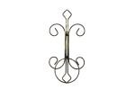 16" Black And Gold Metal Garden Accents Accessories