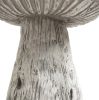 15" Red And White Polyresin Mushroom Outdoor Statue