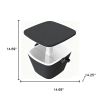 15" Black Heavy Duty Plastic Garden Accents Accessories