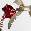 36" Red And Copper Copper Reversible Garden Stake