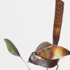 10" Copper  Birds Garden Stake