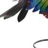 17" Red And Blue Metal Birds Garden Accents Accessories