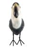 16" Black And White Metal Birds Garden Accents Accessories