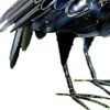 16" Black And White Metal Birds Garden Accents Accessories