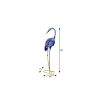 34" Blue And Gold Metal Birds Garden Accents Accessories
