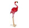 33" Pink Metal Flamingo Garden Accents Accessories