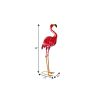 33" Pink Metal Flamingo Garden Accents Accessories