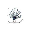 23" Blue And Purple Metal Birds Garden Accents Accessories