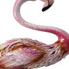 37" Pink And Yellow Metal Flamingo Garden Accents Accessories