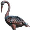47" Copper And Green Metal Birds Garden Accents Accessories