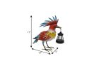 17" Red Blue And Yellow Metal LED lights Birds Garden Accents Accessories