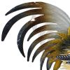 16" Yellow White And Red Metal Birds Garden Accents Accessories