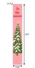 59" Green Pink And White Solid Wood Christmas Christmas Tree Porch Sign