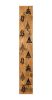 47" Black And Natural Solid Wood Christmas Christmas Trees Porch Sign