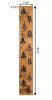 47" Black And Natural Solid Wood Christmas Christmas Trees Porch Sign