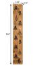 59" Black And Natural Solid Wood Christmas Christmas Trees Porch Sign