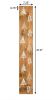 47" Tan And White Solid Wood Christmas Christmas Trees Porch Sign