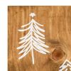 59" Natural And White Solid Wood Christmas Christmas Trees Porch Sign