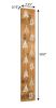59" Natural And White Solid Wood Christmas Christmas Trees Porch Sign