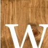 47" Natural And White Solid Wood Welcome Porch Sign