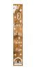 59" Natural And White Solid Wood Christmas Nativity Porch Sign