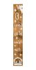 59" Natural And White Solid Wood Christmas Nativity Porch Sign