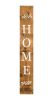 47" Natural And White Solid Wood Home Porch Sign