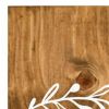47" Natural And White Solid Wood Home Porch Sign