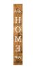 59" Natural And White Solid Wood Home Porch Sign