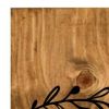 59" Black And Natural Solid Wood Home Porch Sign