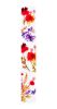 59" White Red And Purple Solid Wood Floral Bouquet Porch Sign