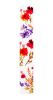59" White Red And Purple Solid Wood Floral Bouquet Porch Sign