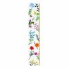 47" White Blue And Green Solid Wood Floral Bouquet Porch Sign