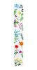 59" White Blue And Green Solid Wood Floral Bouquet Porch Sign