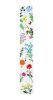 59" White Blue And Green Solid Wood Floral Bouquet Porch Sign