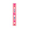 59" Pink And White Solid Wood Merry & Bright Christmas Snow Scene Porch Sign
